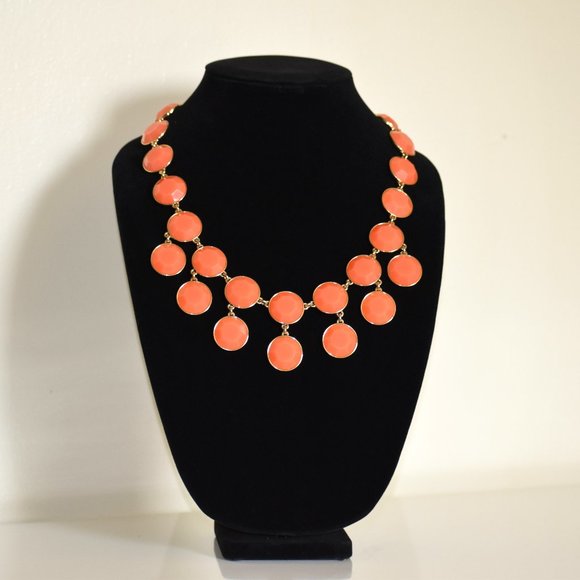 JCrew Pink & Gold Statement Necklace | Excellent Condition - Picture 1 of 6